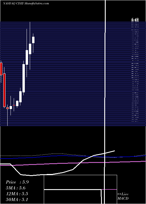  monthly chart CadizInc