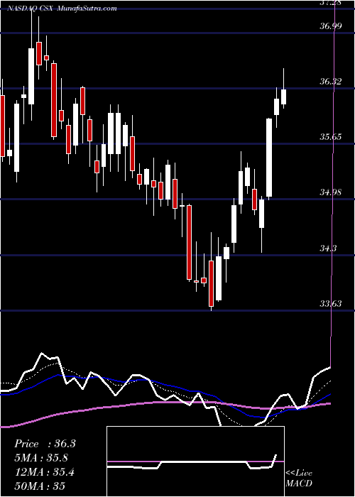 Daily chart CSX Corporation