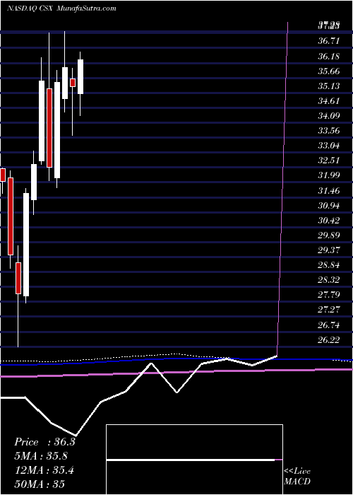  monthly chart CsxCorporation