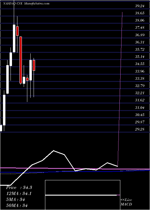  monthly chart CsxCorporation