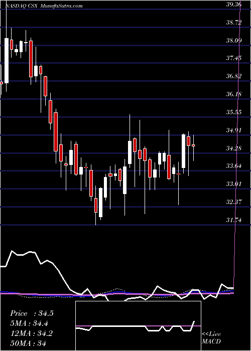  weekly chart CsxCorporation