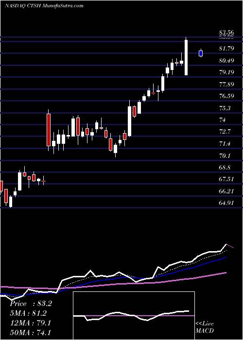  Daily chart Cognizant Technology Solutions Corporation