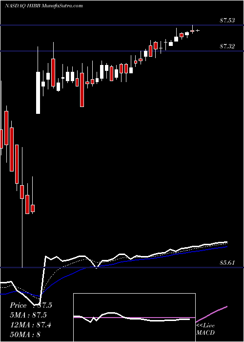  Daily chart HibbettSports