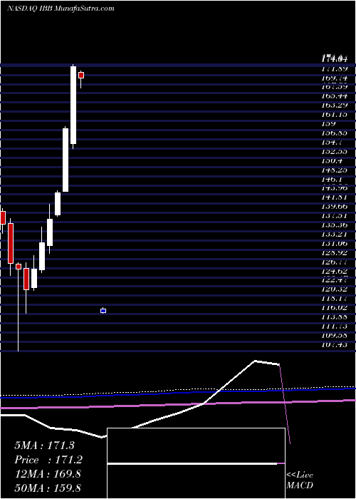  monthly chart IsharesNasdaq
