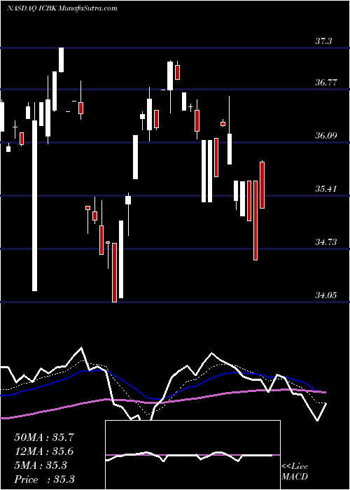 Daily chart CountyBancorp