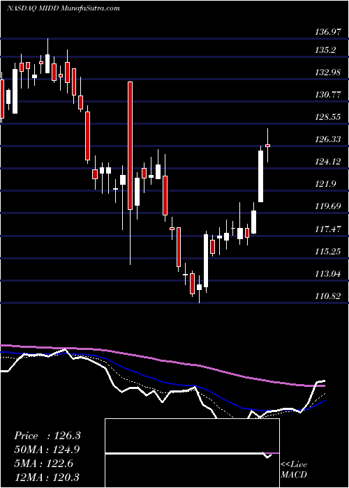 Daily chart The Middleby Corporation