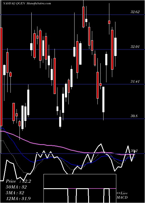  Daily chart Qiagen N.V.