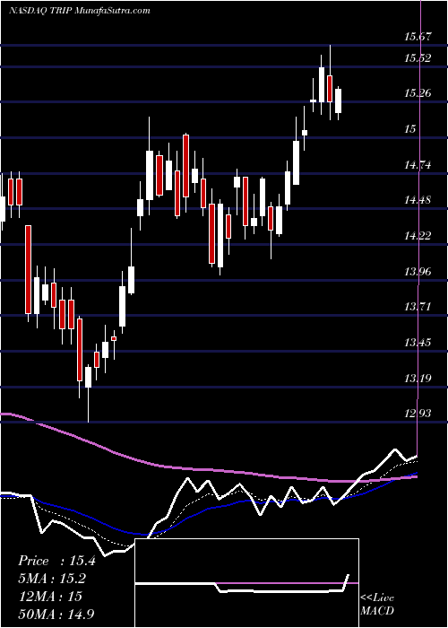  Daily chart TripAdvisor, Inc.