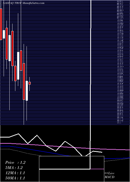  monthly chart TrovageneInc