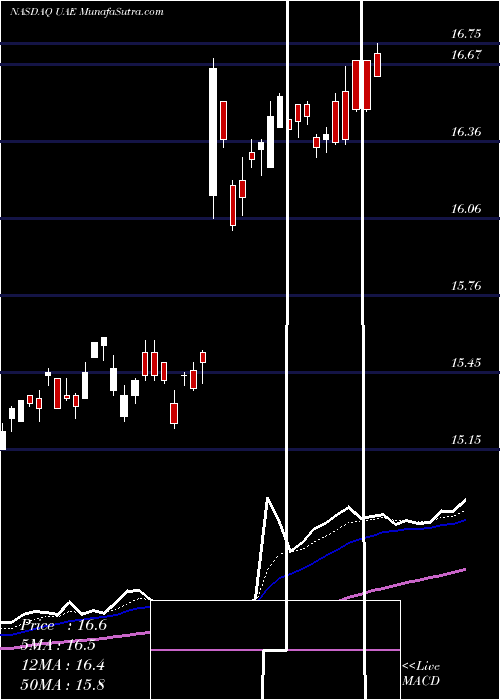  Daily chart IShares MSCI UAE ETF