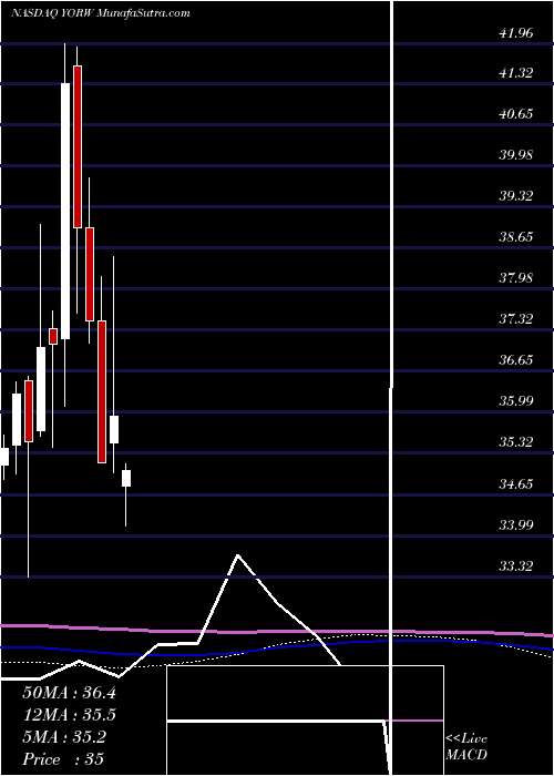  monthly chart YorkWater