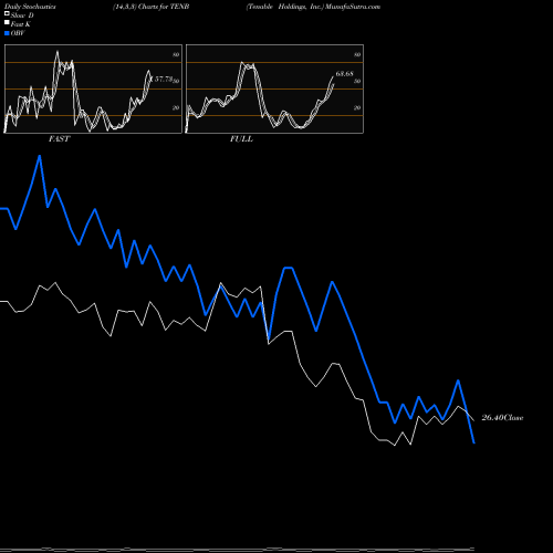Stochastics Fast,Slow,Full charts Tenable Holdings, Inc. TENB share NASDAQ Stock Exchange 