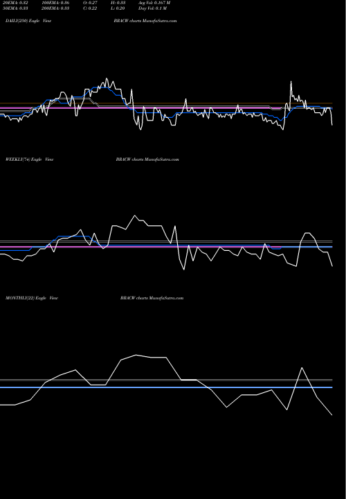 Trend of Black Ridge BRACW TrendLines Black Ridge Acquisition Corp. BRACW share NASDAQ Stock Exchange 