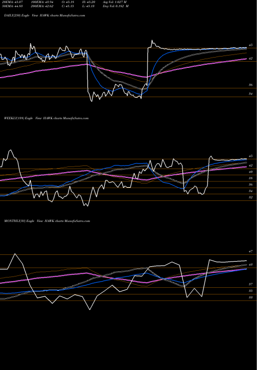 Trend of Blackhawk Network HAWK TrendLines Blackhawk Network Holdings, Inc. HAWK share NASDAQ Stock Exchange 