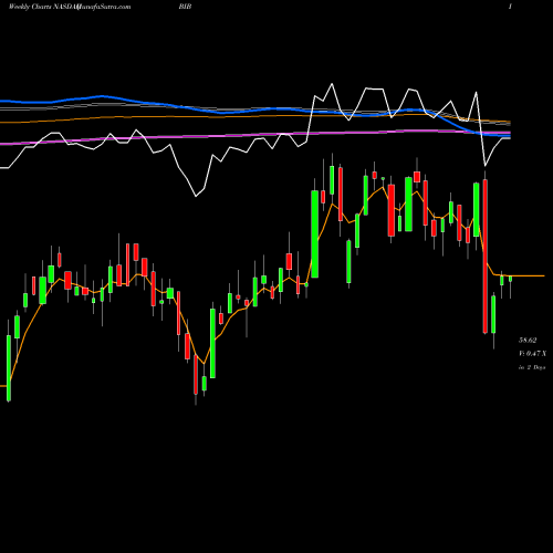 Weekly charts share BIB ProShares Ultra Nasdaq Biotechnology NASDAQ Stock exchange 