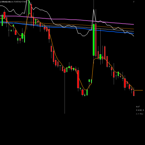 Weekly charts share CYAD Celyad SA NASDAQ Stock exchange 