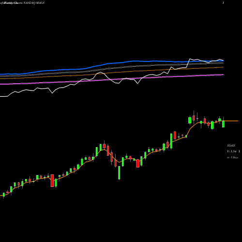 Weekly charts share MAGS Magal Security Systems Ltd. NASDAQ Stock exchange 