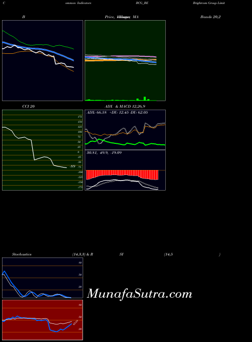 Brightcom Group indicators chart 