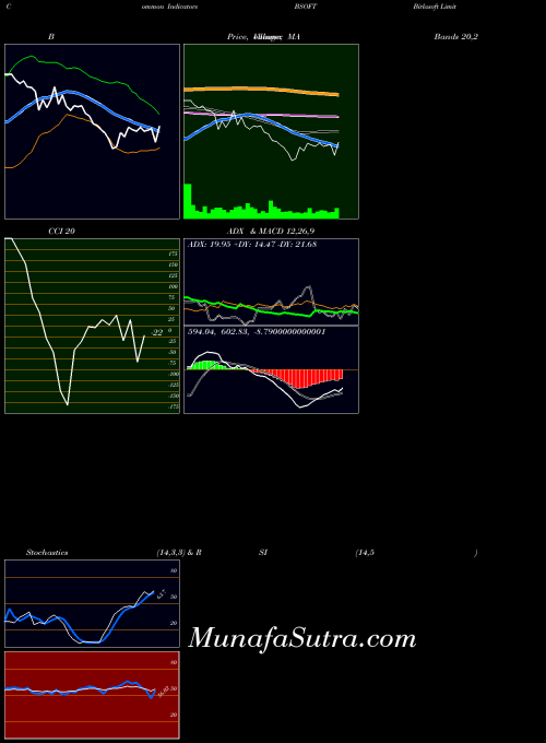 Birlasoft indicators chart 