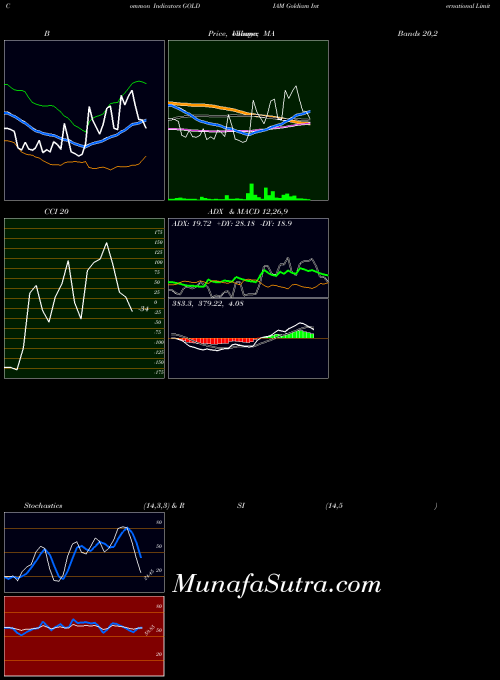 Goldiam International indicators chart 