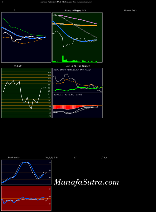 Mahanagar Gas indicators chart 