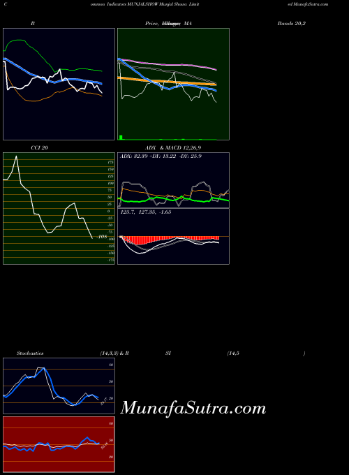 Munjal Showa indicators chart 