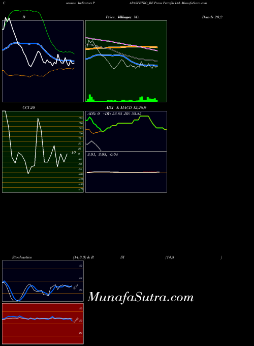 Paras Petrofils indicators chart 