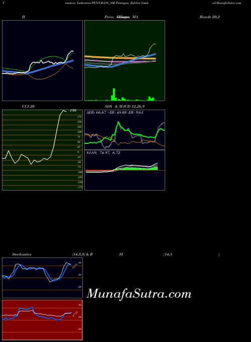 Pentagon Rubber indicators chart 