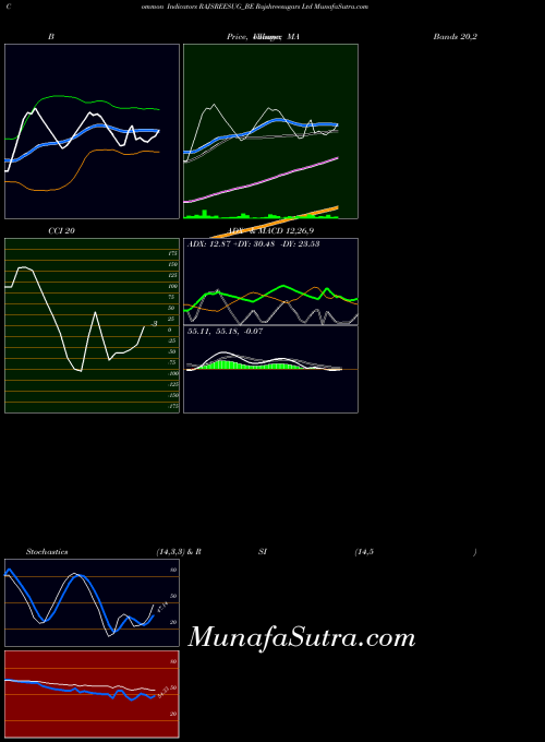 Rajshreesugars indicators chart 