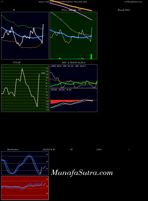 Sadhana Nitrochem indicators chart 