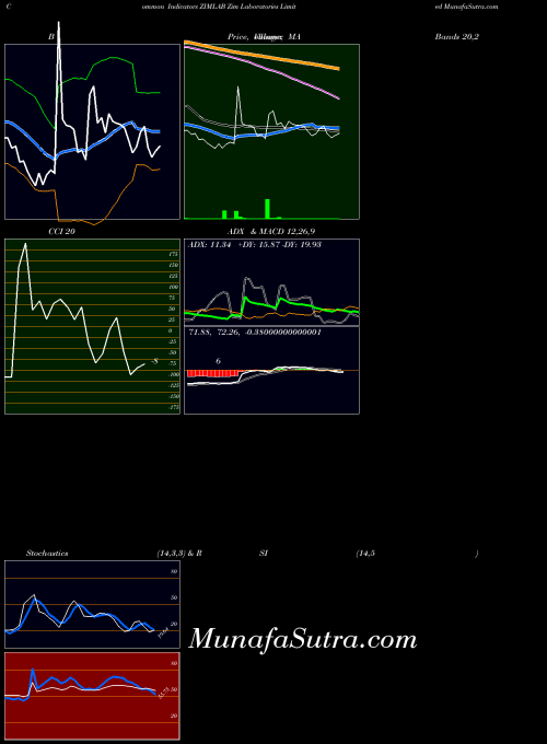 Zim Laboratories indicators chart 
