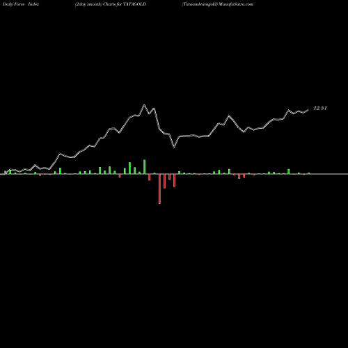 Force Index chart Tataaml-tatagold TATAGOLD share NSE Stock Exchange 