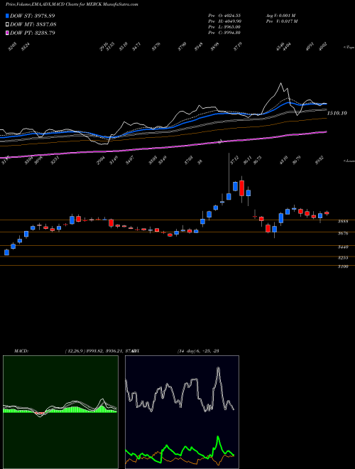 MACD charts various settings share MERCK Merck Limited NSE Stock exchange 
