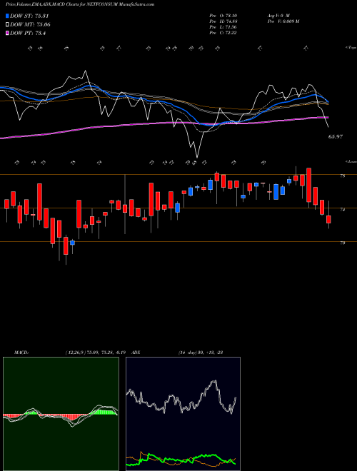 Munafa Nippo Ind Etf Consumption (NETFCONSUM) stock tips, volume analysis, indicator analysis [intraday, positional] for today and tomorrow