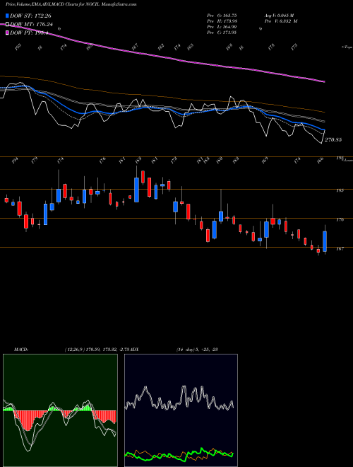 Munafa NOCIL Limited (NOCIL) stock tips, volume analysis, indicator analysis [intraday, positional] for today and tomorrow