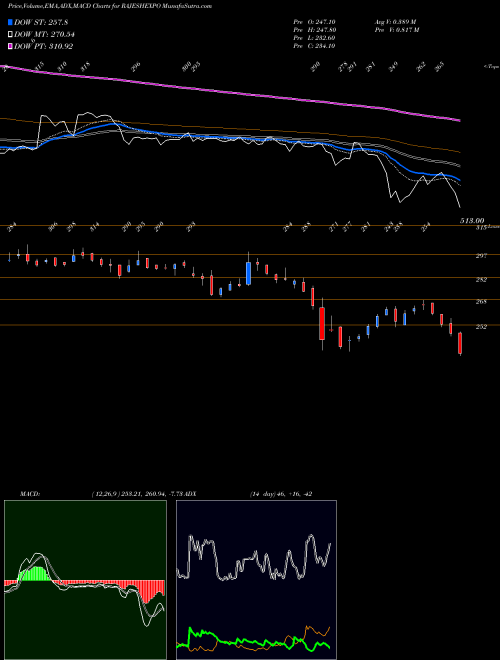 Munafa Rajesh Exports Limited (RAJESHEXPO) stock tips, volume analysis, indicator analysis [intraday, positional] for today and tomorrow
