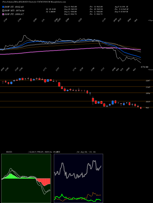 Munafa Tata Consumer Product Ltd (TATACONSUM) stock tips, volume analysis, indicator analysis [intraday, positional] for today and tomorrow
