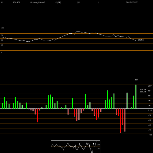 RSI & MRSI charts Blue Star Infotech Limited BLUESTINFO share NSE Stock Exchange 
