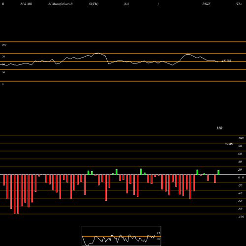 RSI & MRSI charts The Byke Hospitality Ltd BYKE share NSE Stock Exchange 