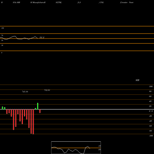 RSI & MRSI charts Creative Newtech Limited CNL share NSE Stock Exchange 