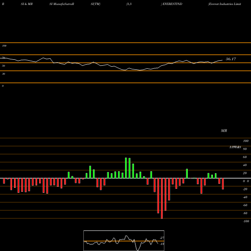 RSI & MRSI charts Everest Industries Limited EVERESTIND share NSE Stock Exchange 