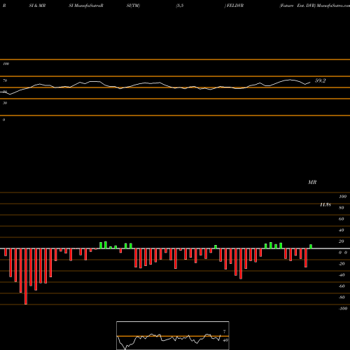 RSI & MRSI charts Future Ent. DVR FELDVR share NSE Stock Exchange 