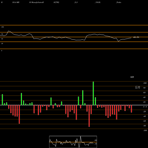 RSI & MRSI charts Nakoda Group Of Ind. Ltd NGIL share NSE Stock Exchange 