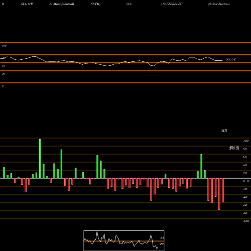 RSI & MRSI charts Salzer Electronics Ltd. SALZERELEC share NSE Stock Exchange 