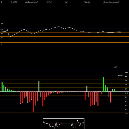 RSI & MRSI charts Teerth Gopicon Limited TGL_SM share NSE Stock Exchange 