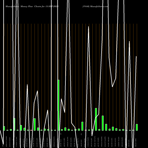 Money Flow charts share 11-SEP-2023 19.60 NSE Stock exchange 