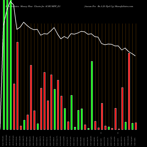 Money Flow charts share AURUMPP_E1 Aurum Pro Rs.1.25 Ppd Up NSE Stock exchange 