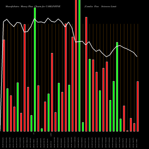 Money Flow charts share CAMLINFINE Camlin Fine Sciences Limited NSE Stock exchange 
