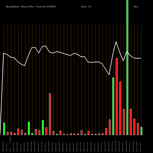 Money Flow charts share INDOUS Indo Us Biotech Ltd NSE Stock exchange 