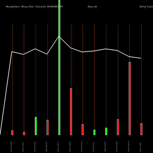 Money Flow charts share MOMSBELIEF Rays Of Belief Limited NSE Stock exchange 